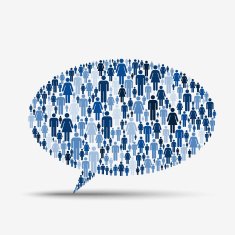 Floating Speech bubble