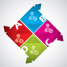 Business diagram design with social media icons