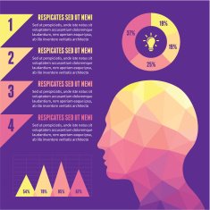 Infographic Concept with Human Head N2