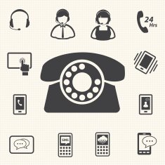 Phone and telecommunication icons N3