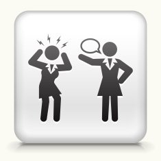Square Button with Communication