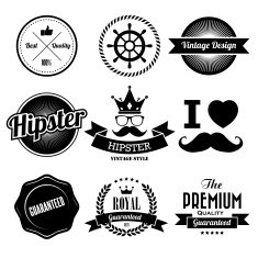Hipster style Badge and Labels N2