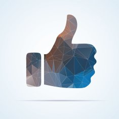 Geometric thumb icon