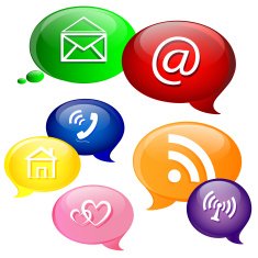 Social network speech balloons
