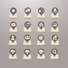Social media icons vector - Grace Series N3