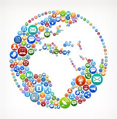 World royalty-free vector Social Networking and Internet Icon Set N3
