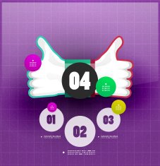 Glossy like infographic design N2