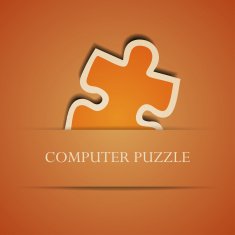 Vector creative computer puzzle background N2