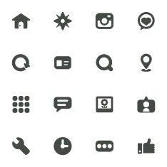 Social Media Icons N164
