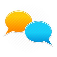 Speech bubble blank icon chat room empty button diagonal line
