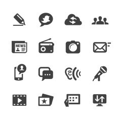 Communication Icon set - Acme Series