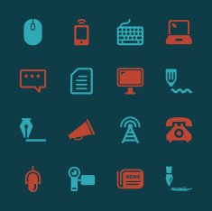 Communication Icons Set 2 - Color Series