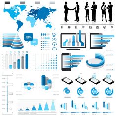 Blue Infographics Set 3 N2