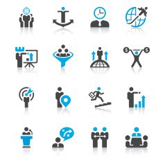 Businessman & Metaphor Icon Set N3