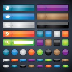 Glossy web buttons