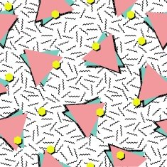 Retro 80s style seamless pattern background N2