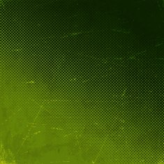 Old green scratched card with halftone gradient