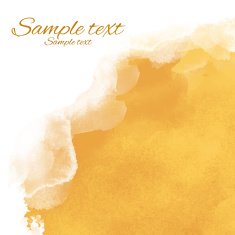 Watercolor yellow sand rough corner