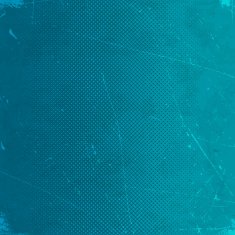 Old blue scratched card with halftone gradient