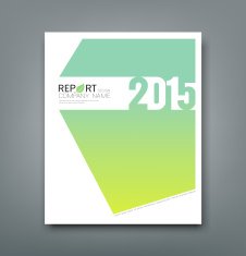 Cover Report number 2015 green abstract