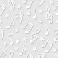 Seamless pattern with musical notes N3