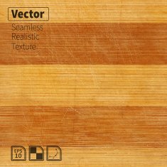 Vector seamless bamboo wood scratched board realistic texture