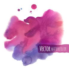 Abstract vector watercolor background N4