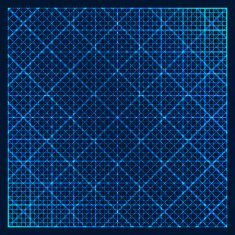 Metallic background with square pattern black and blue colors