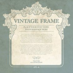 Vintage Frame Vector Illustration N4