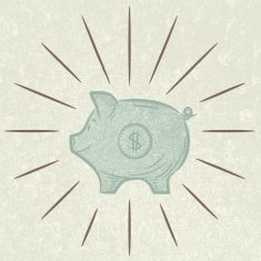 Cute Sketchy Piggy Bank