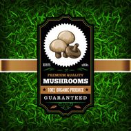 F&amp;B Labels - Mushrooms