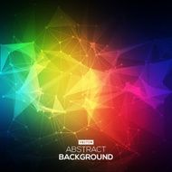 Abstract low poly Molecule And Communication Background N4