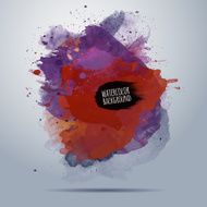 Vector watercolor paint background N3