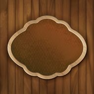 Vector Board Frame on Wood Wall N2