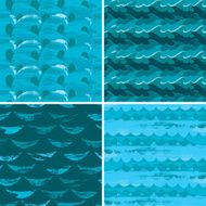 Set of Marine Patterns