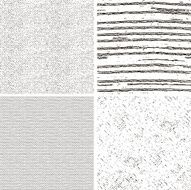 four seamless black and white fabric patterns N4