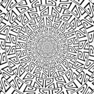 abstract black and white circle line pattern background N2