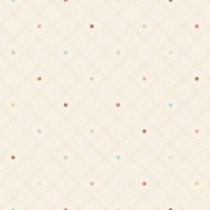 Checkered seamless polka dots pattern