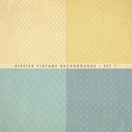 Hipster vintage retro backgrounds set