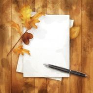 Autumn Watercolor Painting Background