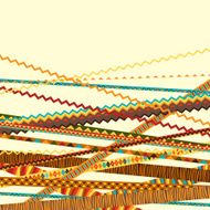 Ethnic abstract geometric background from decorative strips N2