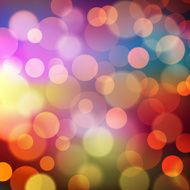 Abstract Golden Holiday Background bokeh effect