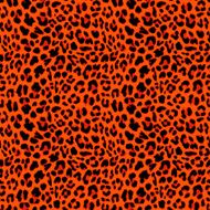 Leopard seamless pattern design in orange autumnal color vector N2