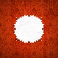 Classical frame on a Wooden background