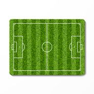 Green grass soccer field