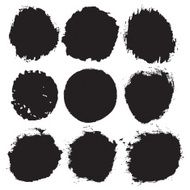 Set of ink circle stains 9