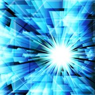 abstract turquoise design elements on a light background N6