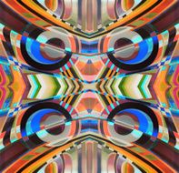 Abstract watercolor texture Painted silk batik textiles Colorful streaks N28