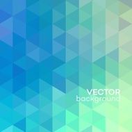 Blue geometric background with triangles Vector illustration