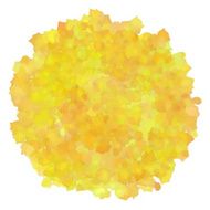 Yellow watercolor spot